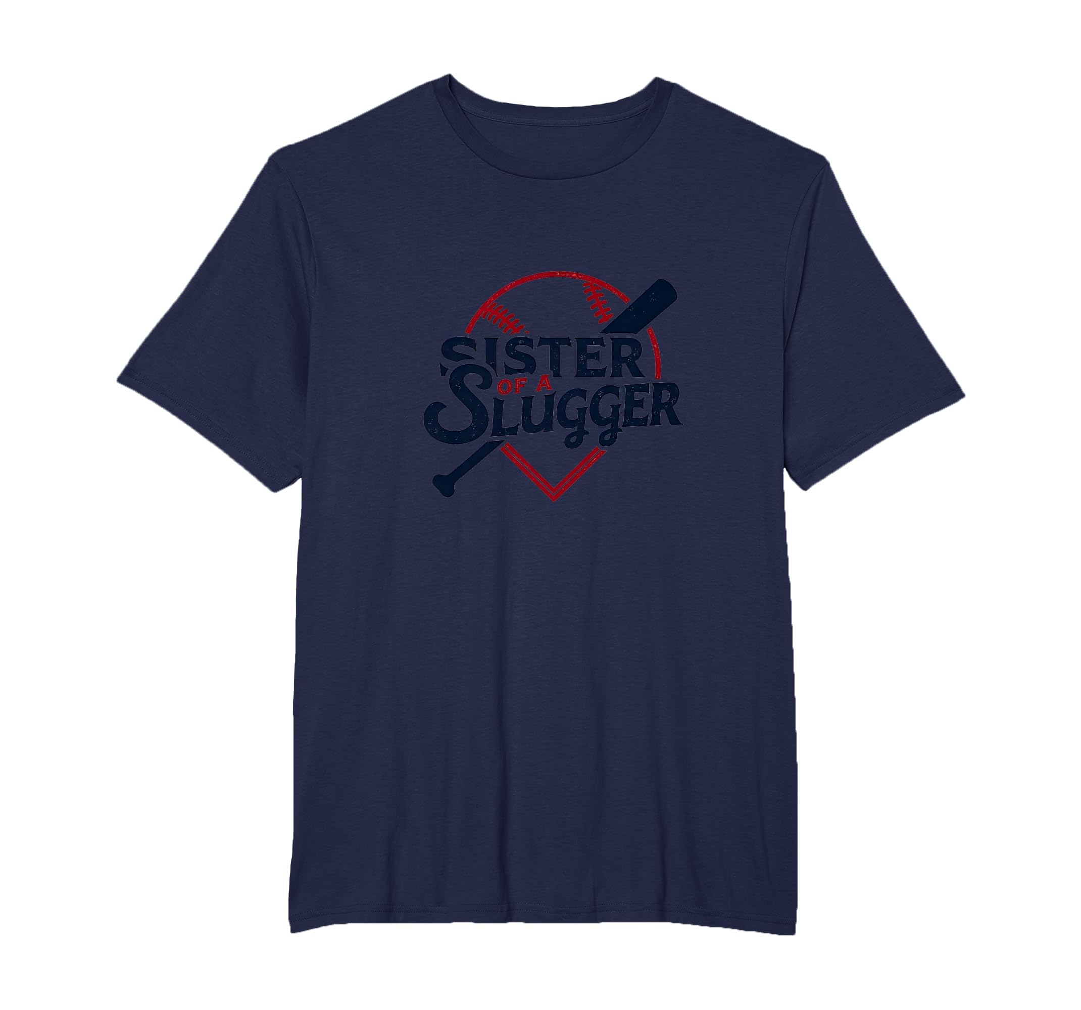 Baseball Sister Sister Slugger Sports T-Shirt - Trendy Graphic for Adults - T-Shirt, Sweatshirt, Hoodie