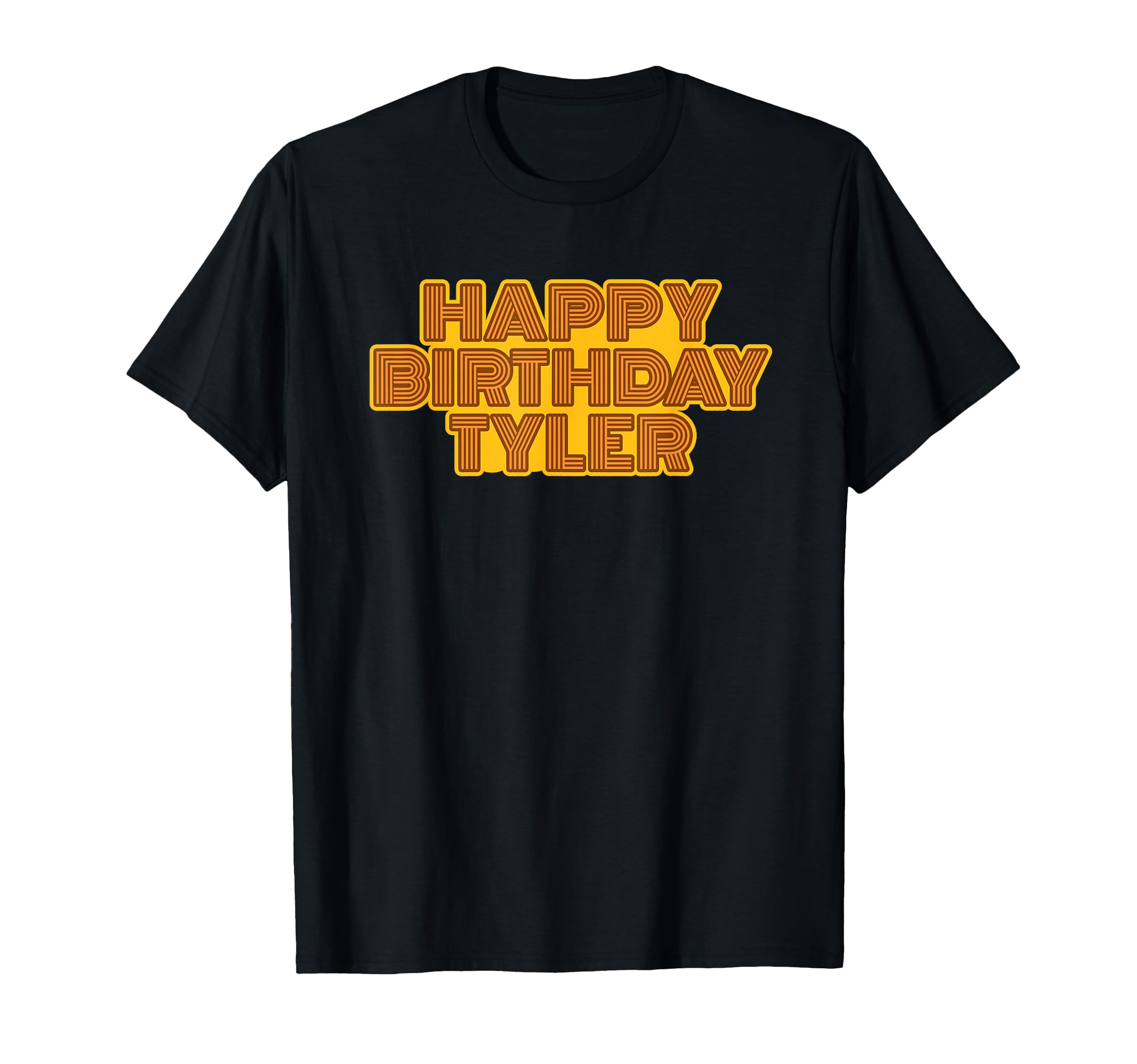 Happy Birthday Tyler Personalized Name T-Shirt - Trendy Graphic for Adults - T-Shirt, Sweatshirt, Hoodie