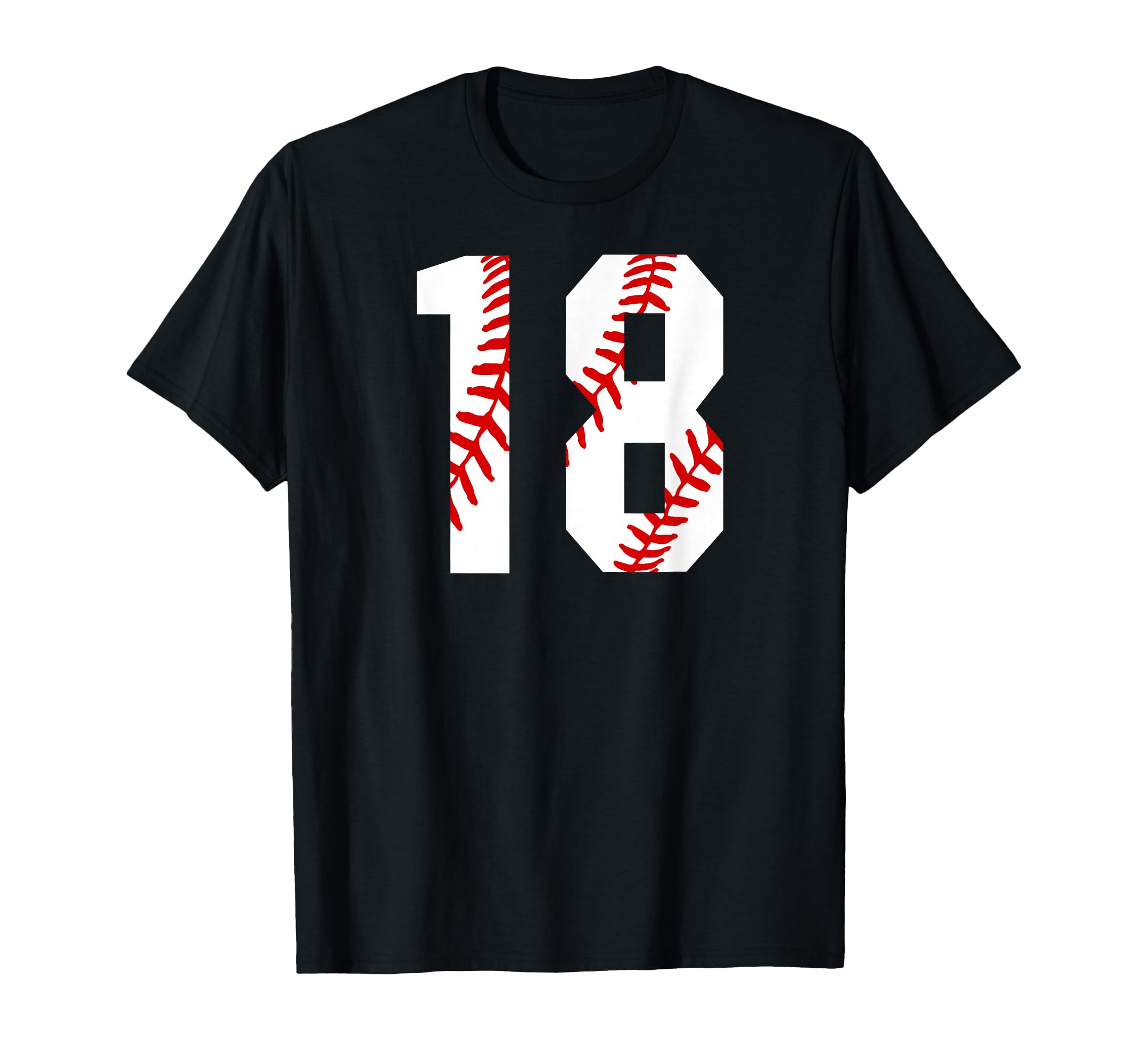 Baseball Mom 18 Jersey Baseball T-Shirt - Casual Everyday Wear for Adults - T-Shirt, Sweatshirt, Hoodie