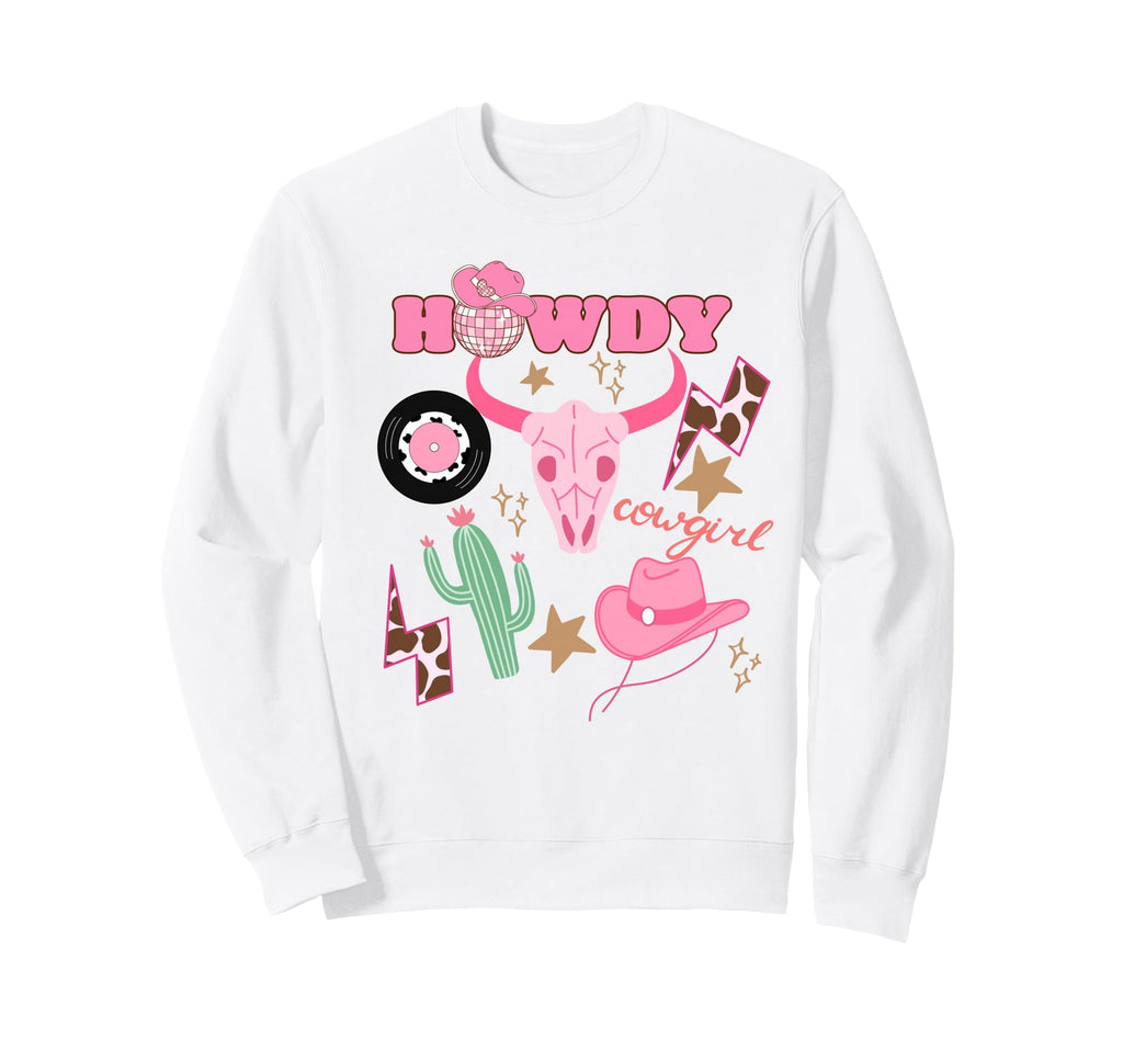Western Collage Country Cowboy Sweatshirt - Fun Novelty Design for Adults - T-Shirt, Sweatshirt, Hoodie