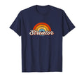 Streator Illinois Il Rainbow 70S T-Shirt - Trendy Graphic for Adults - T-Shirt, Sweatshirt, Hoodie