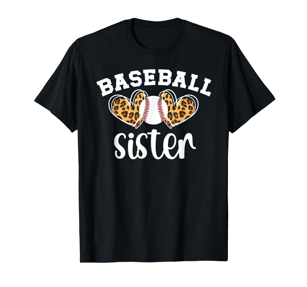 Baseball Sister Baseball Player Heart T-Shirt - Custom Art Print Unisex - T-Shirt, Sweatshirt, Hoodie