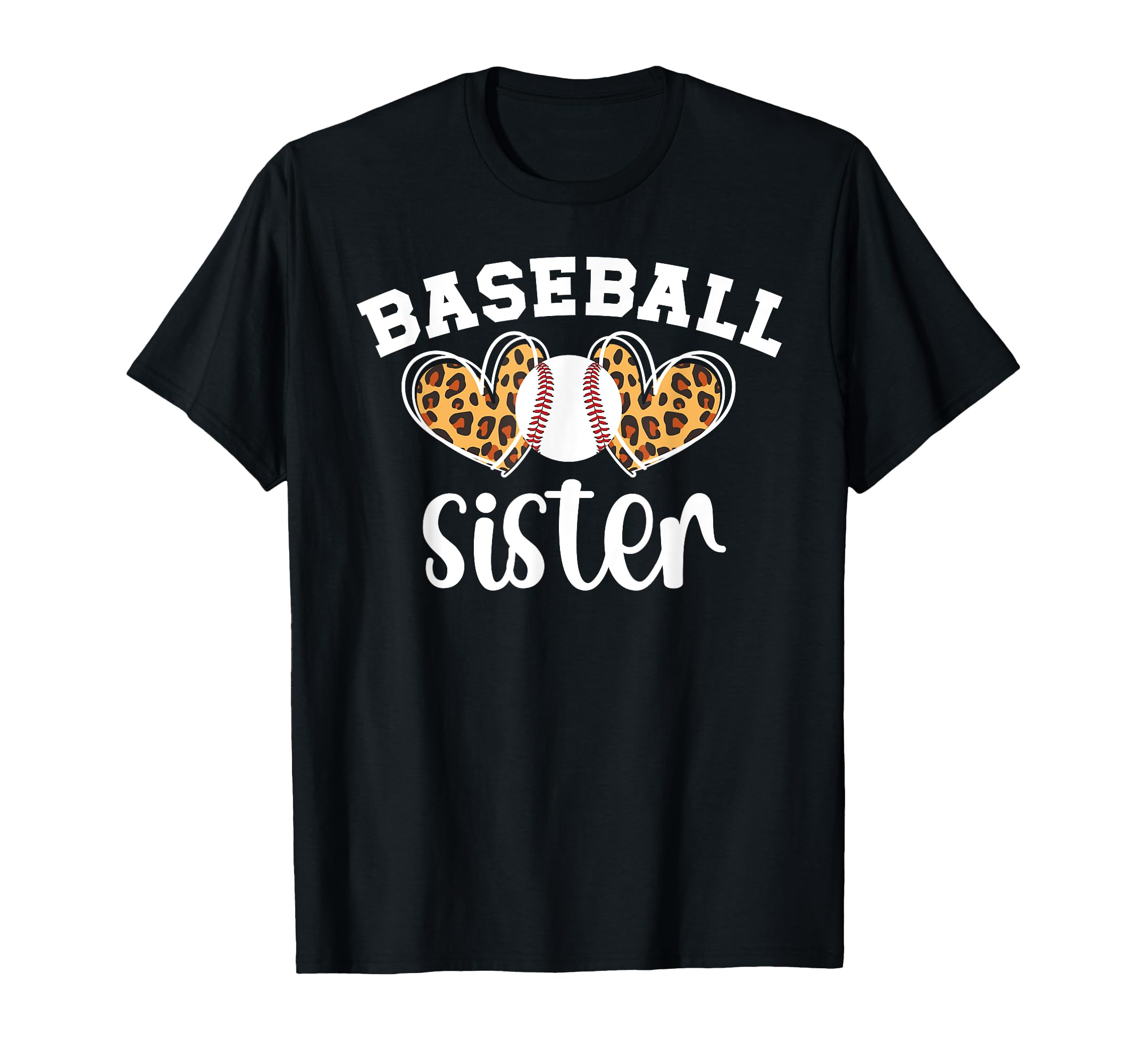 Baseball Sister Baseball Player Heart T-Shirt - Custom Art Print Unisex - T-Shirt, Sweatshirt, Hoodie