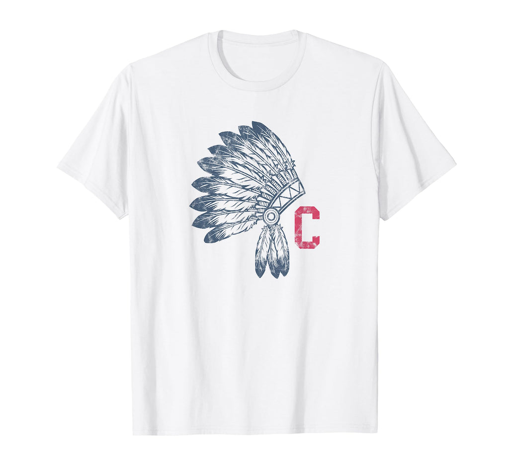 Block C Native American Headdress T-Shirt - Trendy Graphic Men Women - T-Shirt, Sweatshirt, Hoodie