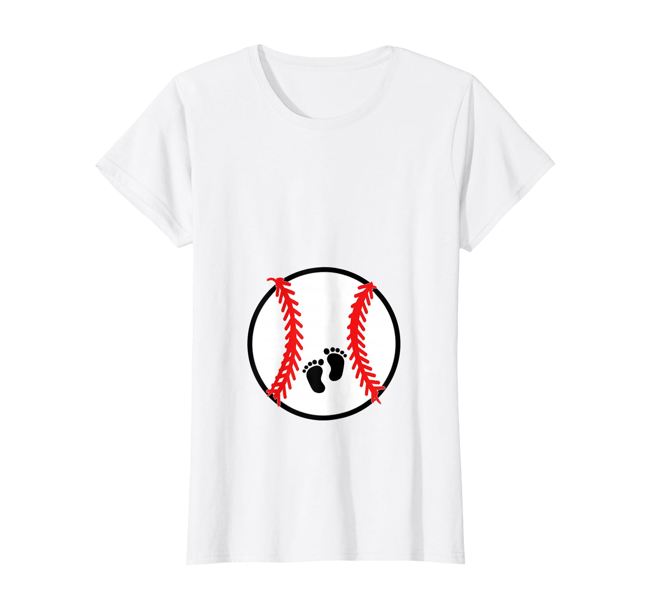 Pregnant Baseball Mom Pregnancy T-Shirt - Custom Art Print Men Women - T-Shirt, Sweatshirt, Hoodie