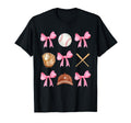 Baseball Coquette Bow Baseball Mama T-Shirt - Casual Everyday Wear Unisex - T-Shirt, Sweatshirt, Hoodie
