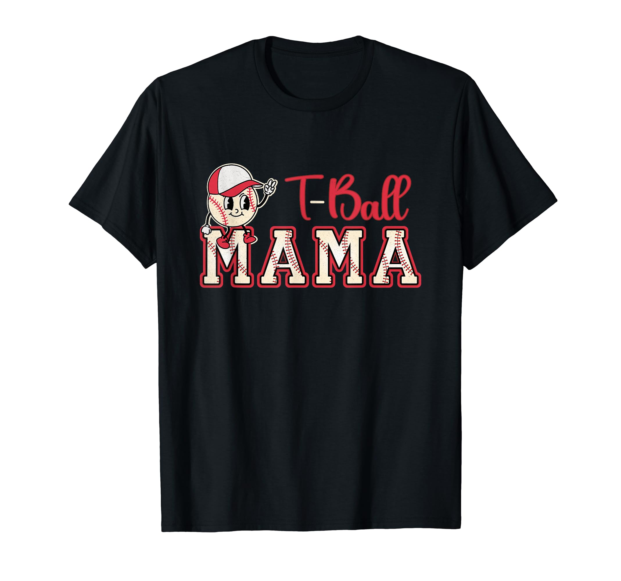 Tball Mama Art Funny Baseball Mom T-Shirt - Custom Art Print for Adults - T-Shirt, Sweatshirt, Hoodie