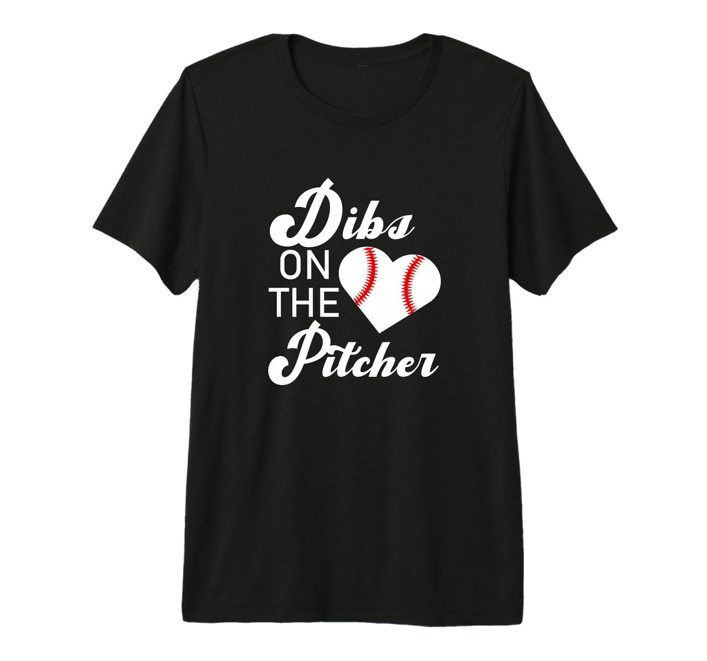 Dibs Pitcher Baseball Pitcher Mom T-Shirt - Minimalist Print for Adults - T-Shirt, Sweatshirt, Hoodie