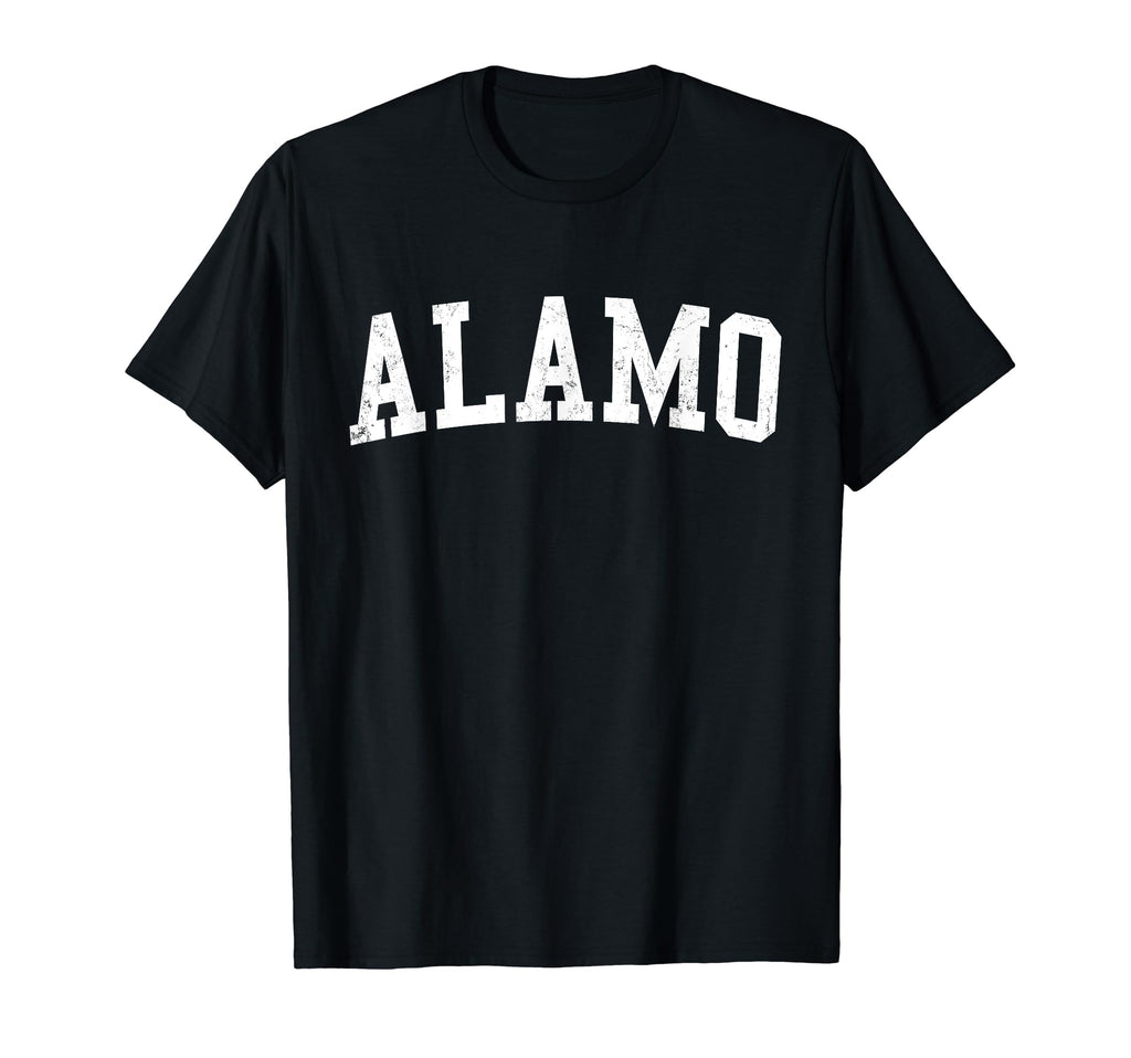 Alamo Ca Distressed White Varsity T-Shirt - Casual Everyday Wear for Adults - T-Shirt, Sweatshirt, Hoodie