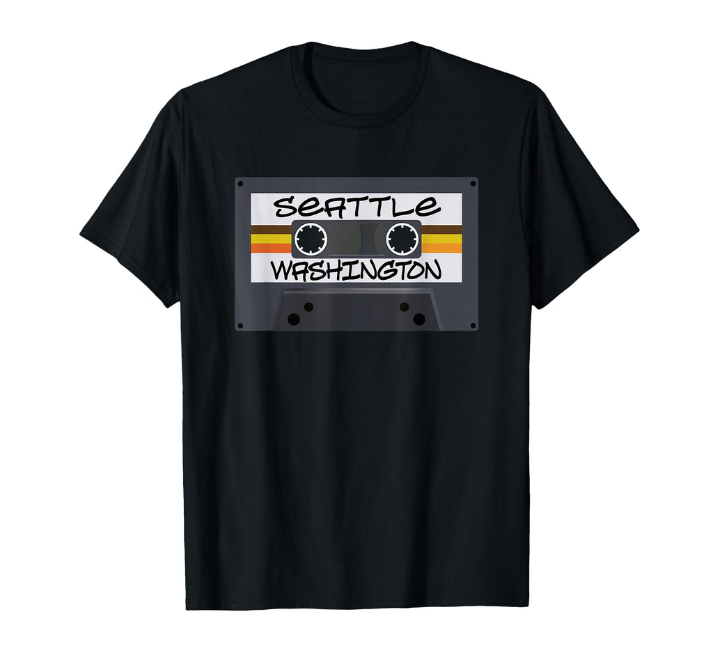Seattle Washington Cassette Tape T-Shirt - Streetwear Style Unisex - T-Shirt, Sweatshirt, Hoodie