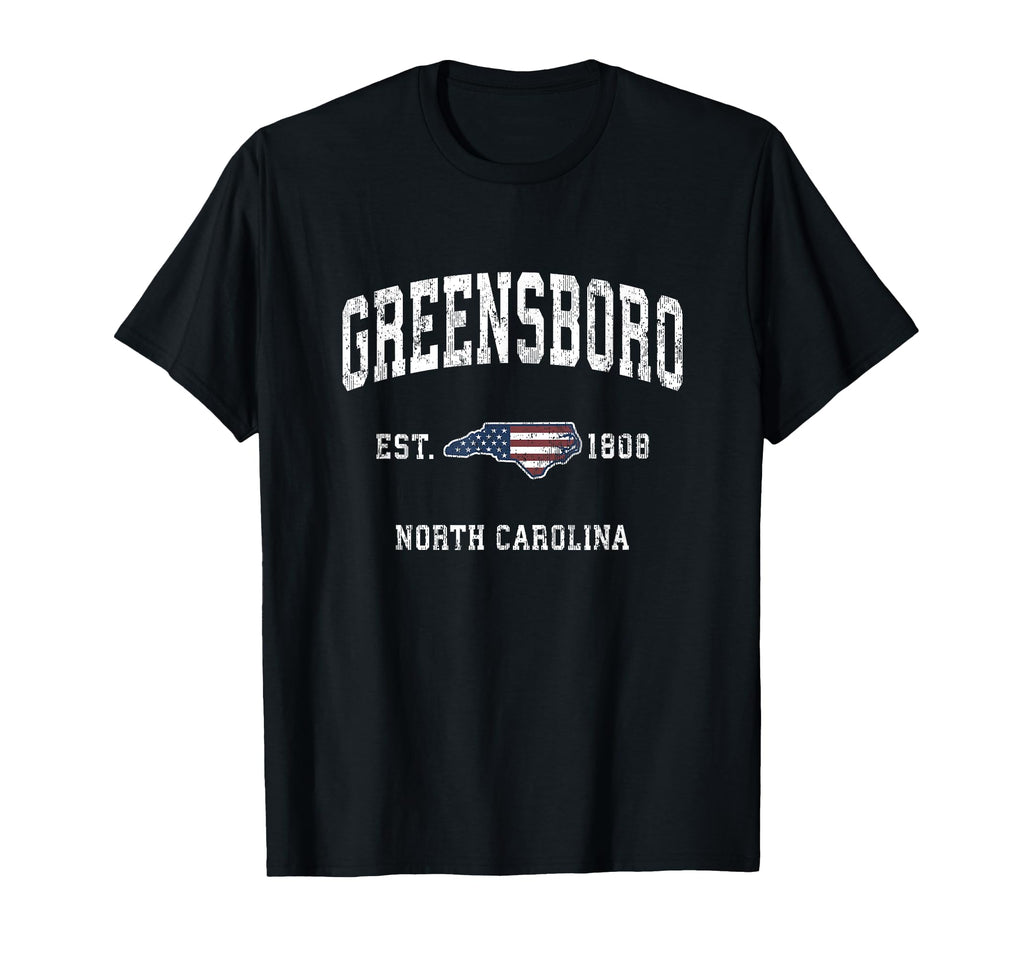 Greensboro North Carolina Nc T-Shirt - Aesthetic Graphic for Adults - T-Shirt, Sweatshirt, Hoodie