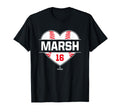Baseball Bat Gameday Brandon Marsh T-Shirt - Trendy Graphic Unisex - T-Shirt, Sweatshirt, Hoodie