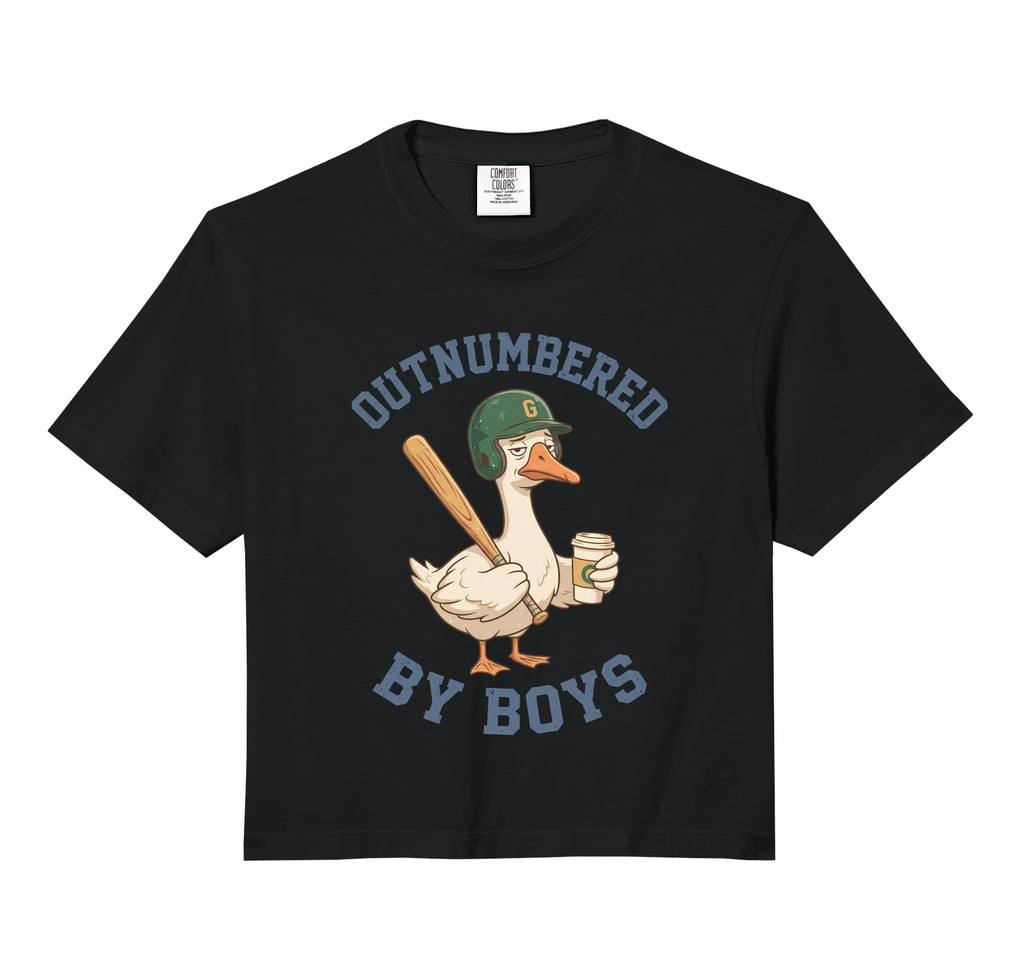 Funny Goose Mothers Day Outnumbered Sweatshirt - Graphic Print Unisex - T-Shirt, Sweatshirt, Hoodie
