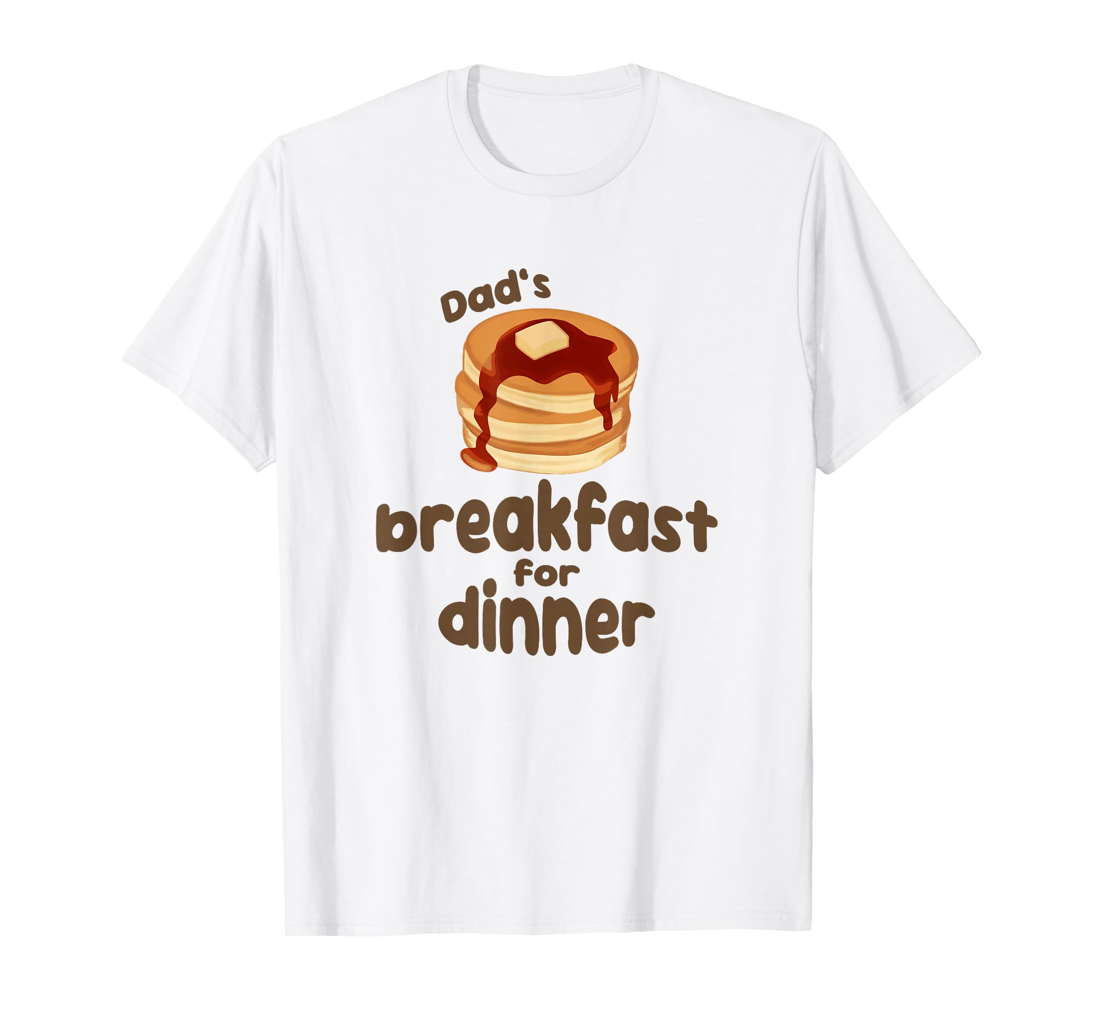 Dads Breakfast Dinner Pancakes Diner T-Shirt - Minimalist Print for Adults - T-Shirt, Sweatshirt, Hoodie