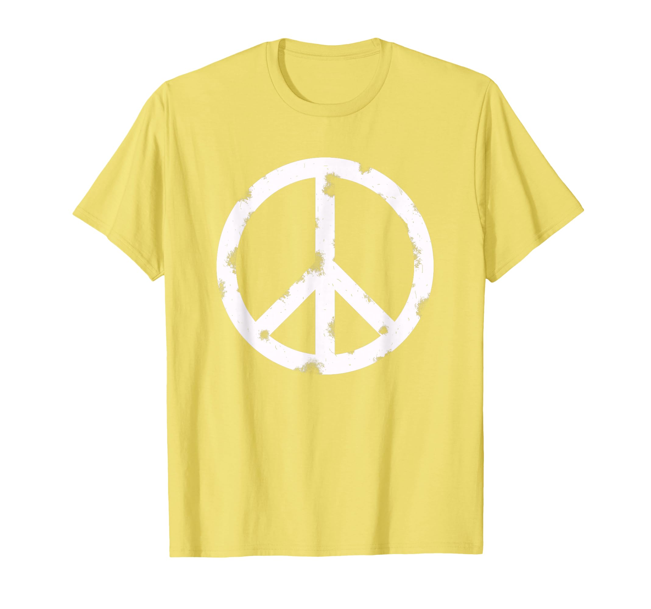 Distressed Hippie Peace Sign Hippy T-Shirt - Graphic Print Men Women - T-Shirt, Sweatshirt, Hoodie