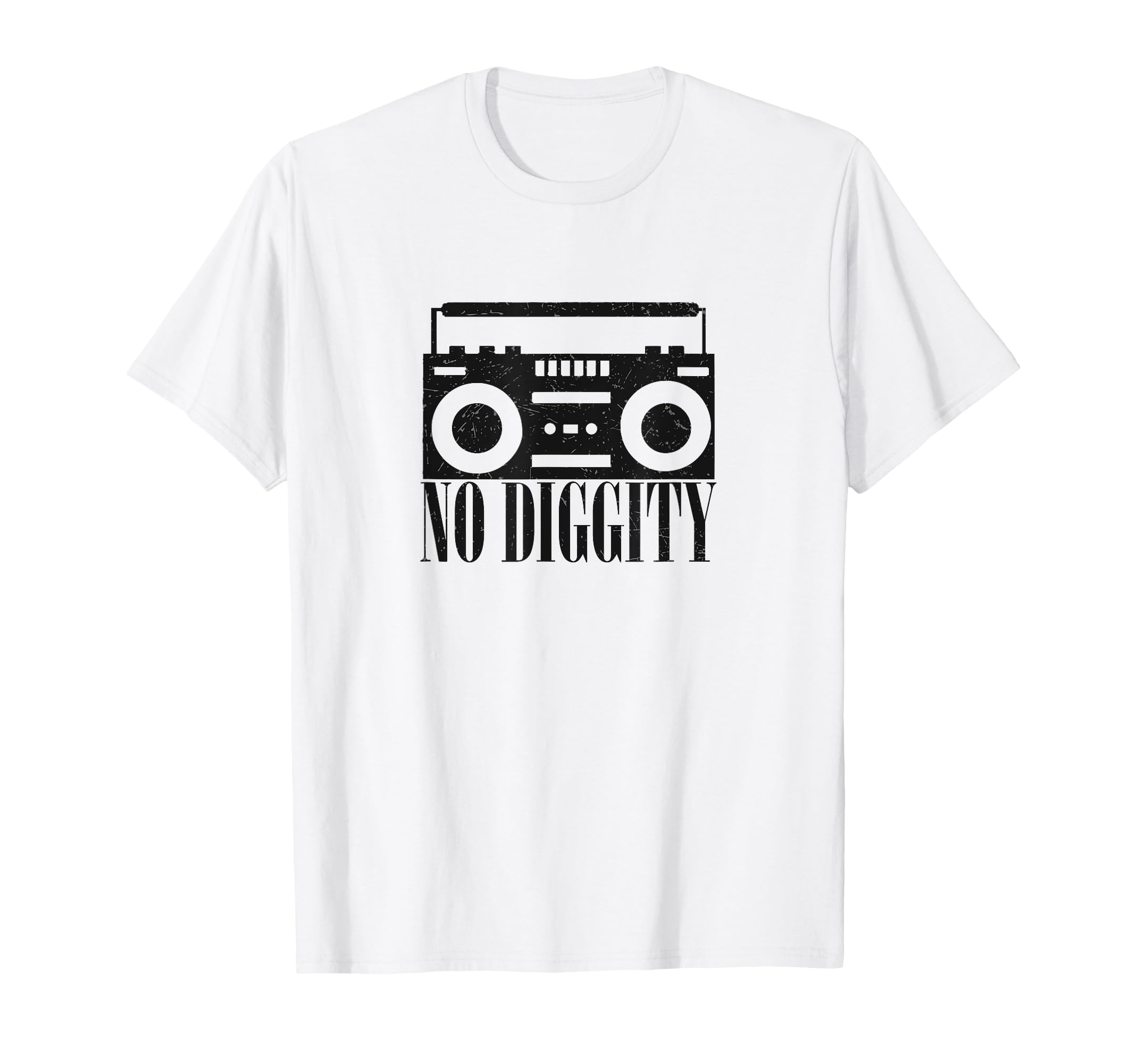 No Diggity Boombox Old School Hip Hop T-Shirt - Streetwear Style Unisex - T-Shirt, Sweatshirt, Hoodie