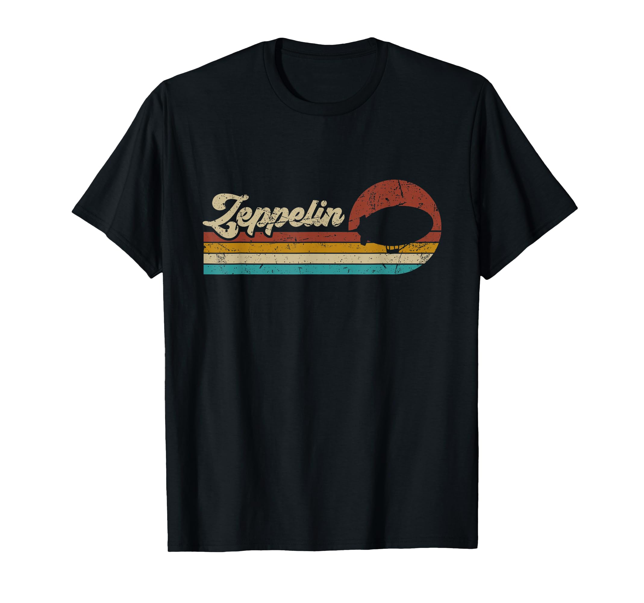Zeppelin Sunset Funny Dirigible T-Shirt - Minimalist Print for Adults - T-Shirt, Sweatshirt, Hoodie