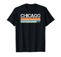 Chicago Illinois Area Code 312 Stripes T-Shirt - Trendy Graphic Unisex - T-Shirt, Sweatshirt, Hoodie
