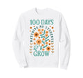 100 Days School Teacher Growing Sweatshirt - Fun Novelty Design for Adults - T-Shirt, Sweatshirt, Hoodie