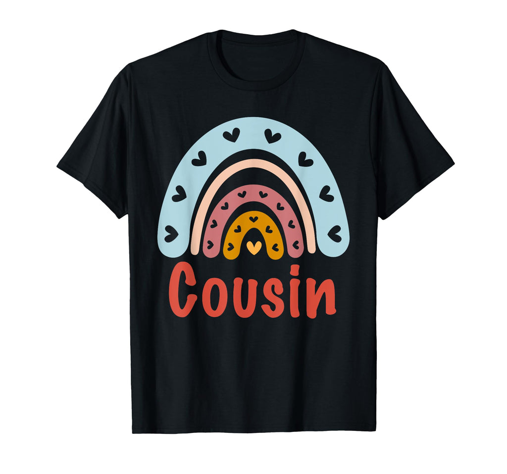Cousin Birthday Rainbow Boho Cousin T-Shirt - Custom Art Print Men Women - T-Shirt, Sweatshirt, Hoodie