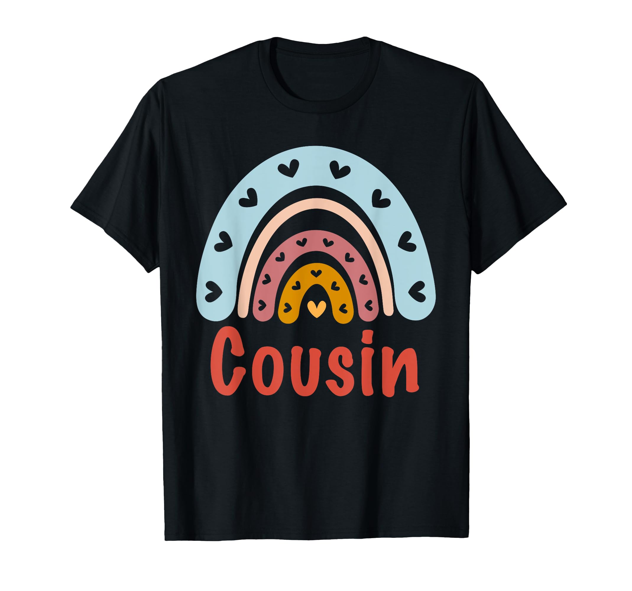 Cousin Birthday Rainbow Boho Cousin T-Shirt - Custom Art Print Men Women - T-Shirt, Sweatshirt, Hoodie