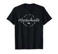 Massachusetts Home State Map Born Gift T-Shirt - Custom Art Print Men Women - T-Shirt, Sweatshirt, Hoodie