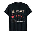 Panther Wildcat Peace Love Panthers T-Shirt - Novelty Apparel Unisex - T-Shirt, Sweatshirt, Hoodie