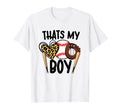 Thats My Son Leopard Heart Baseball T-Shirt - Novelty Apparel Men Women - T-Shirt, Sweatshirt, Hoodie