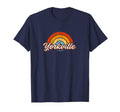 Yorkville Illinois Il Rainbow 70S T-Shirt - Graphic Print Unisex - T-Shirt, Sweatshirt, Hoodie