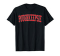 Poughkeepsie Ny Varsity Red Text T-Shirt - Fun Novelty Design Unisex - T-Shirt, Sweatshirt, Hoodie