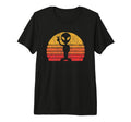 Peace Alien Distressed Sunset 70S T-Shirt - Minimalist Print Unisex - T-Shirt, Sweatshirt, Hoodie