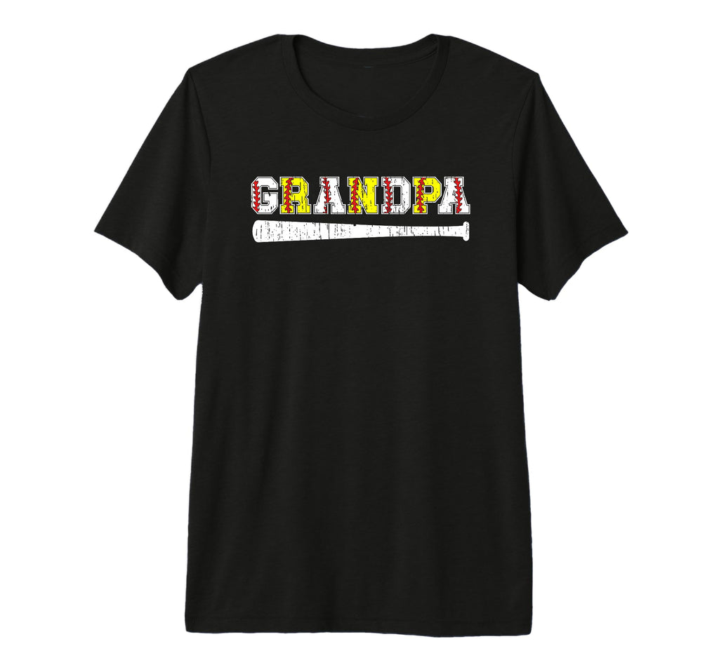 Mens Softball Baseball Grandpa T-Shirt - Minimalist Print Men Women - T-Shirt, Sweatshirt, Hoodie