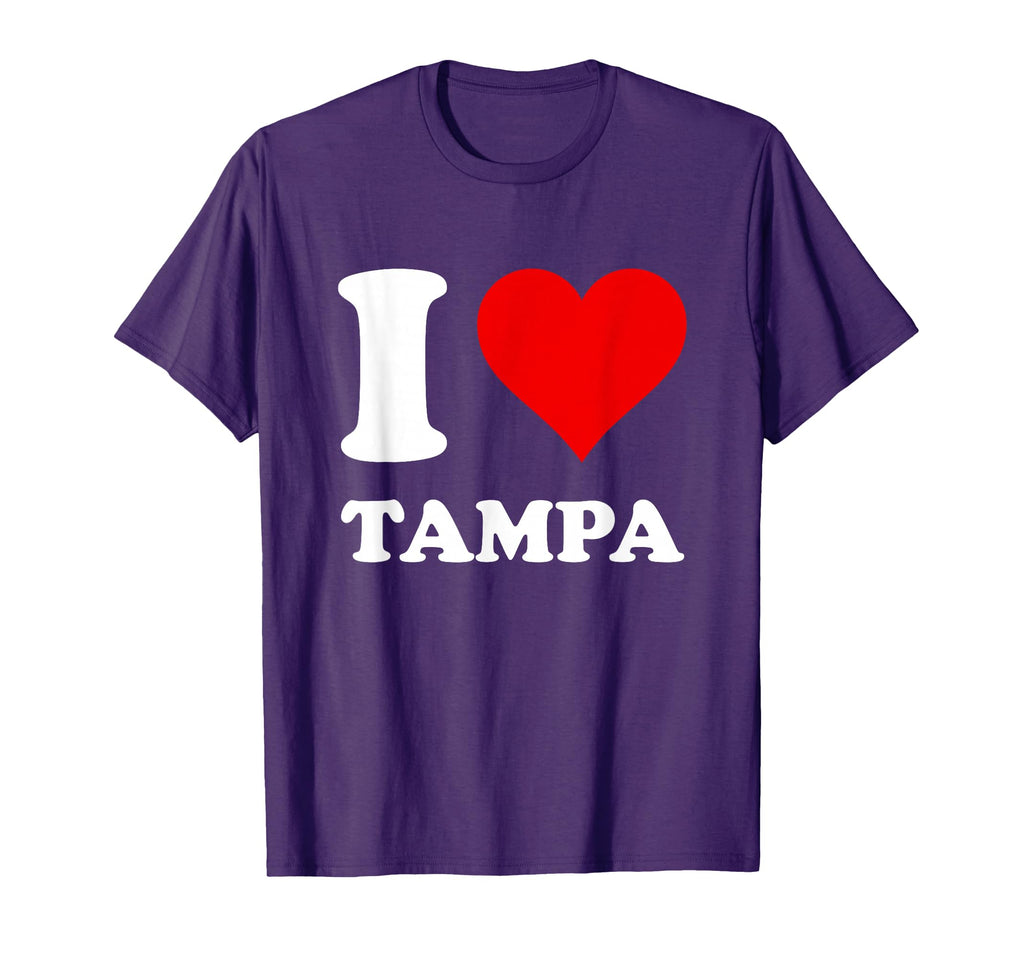 Red Heart I Love Tampa T-Shirt - Streetwear Style for Adults - T-Shirt, Sweatshirt, Hoodie