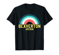 Beaverton Oregon Rainbow T-Shirt - Minimalist Print Unisex - T-Shirt, Sweatshirt, Hoodie