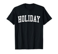 Holiday Fl Distressed White Varsity T-Shirt - Custom Art Print Unisex - T-Shirt, Sweatshirt, Hoodie