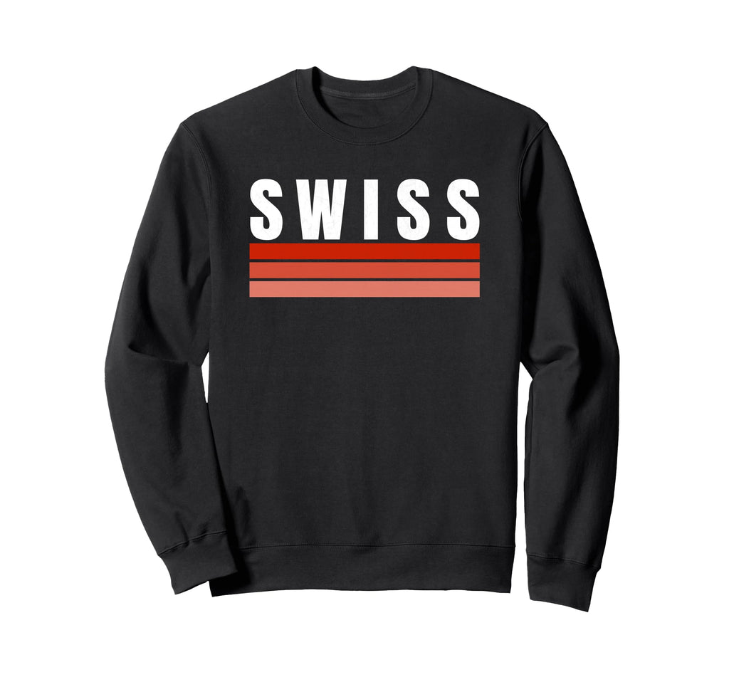 Switzerland Red White Swiss Sweatshirt - Casual Everyday Wear for Adults - T-Shirt, Sweatshirt, Hoodie