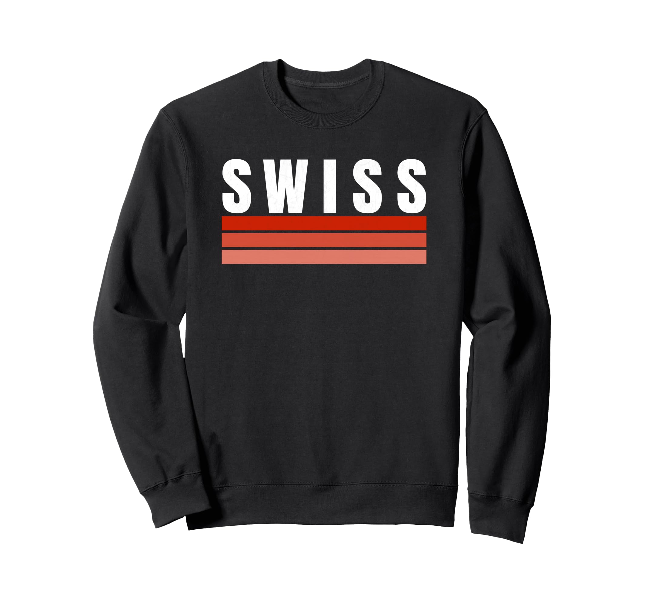 Switzerland Red White Swiss Sweatshirt - Casual Everyday Wear for Adults - T-Shirt, Sweatshirt, Hoodie