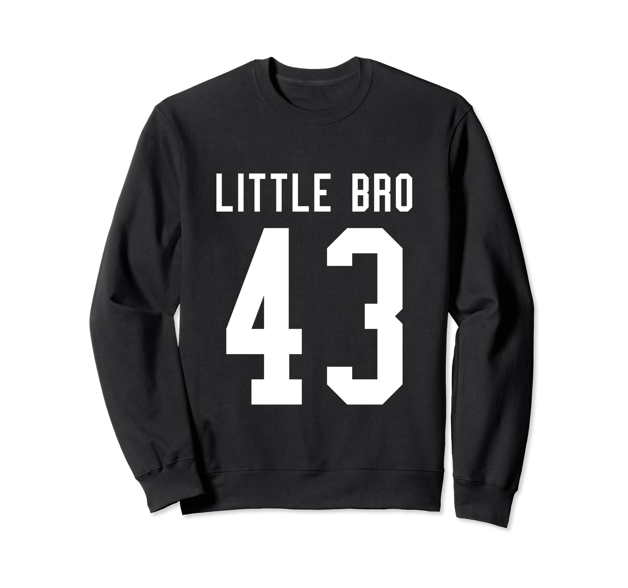 Number 43 Little Bro Biggest Fan Sweatshirt - Custom Art Print for Adults - T-Shirt, Sweatshirt, Hoodie