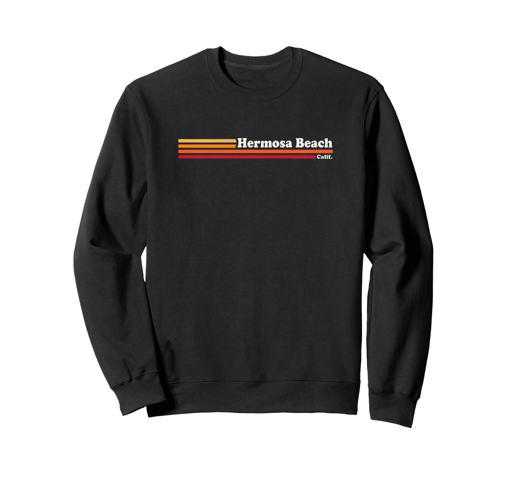 1980S Hermosa Beach California Sweatshirt - Novelty Apparel Unisex - T-Shirt, Sweatshirt, Hoodie