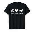 Peace Love Collie T-Shirt - Trendy Graphic Unisex - T-Shirt, Sweatshirt, Hoodie