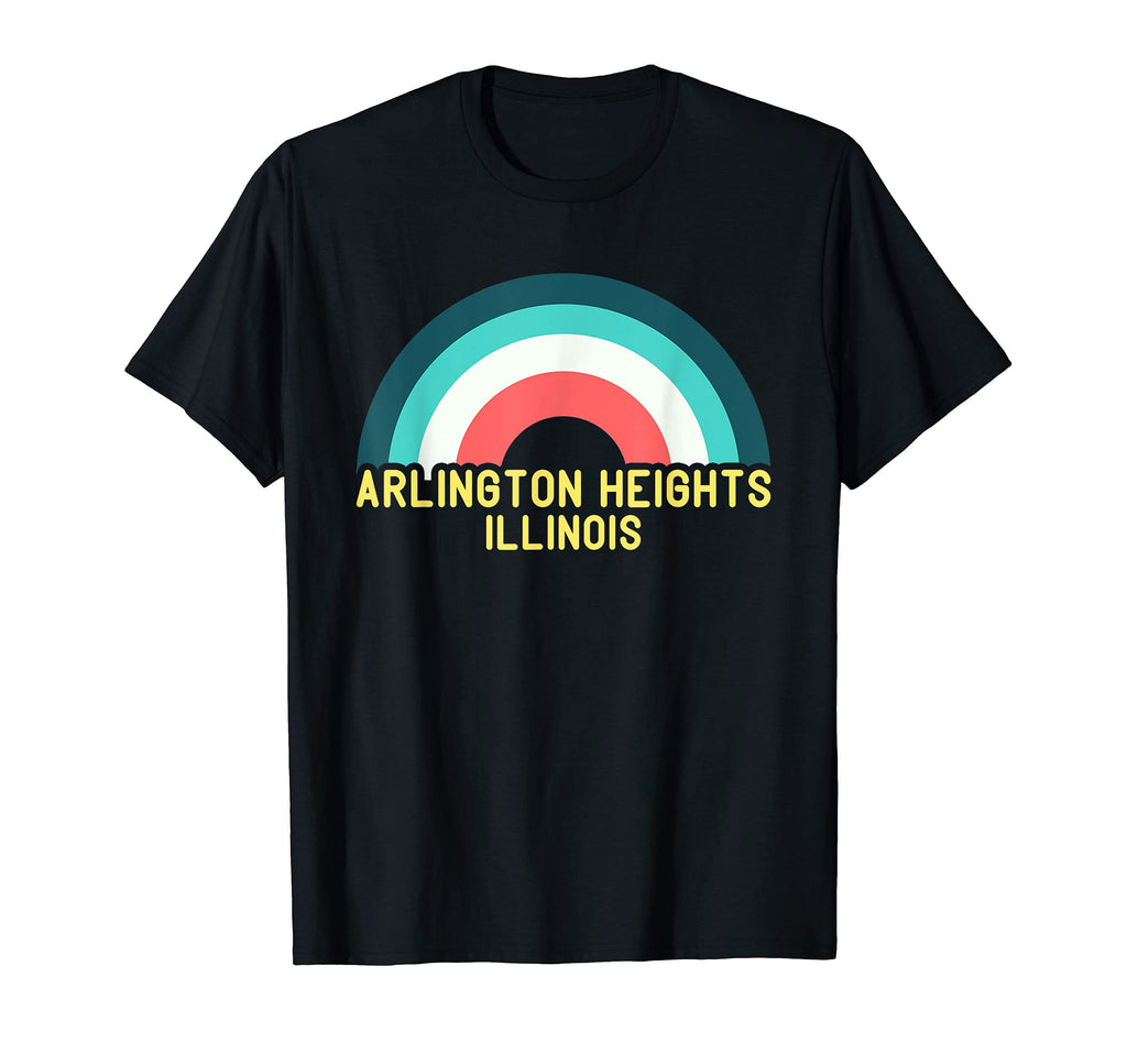 Arlington Heights Illinois Rainbow T-Shirt - Unique Graphic for Adults - T-Shirt, Sweatshirt, Hoodie