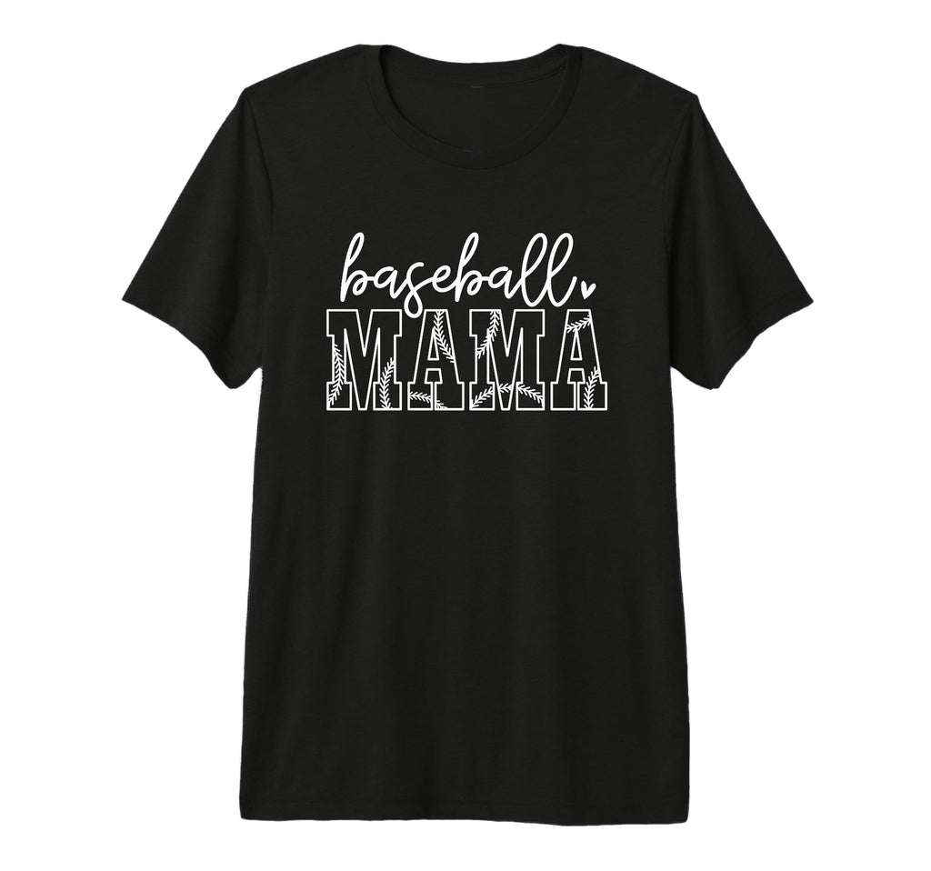 Baseball Mama Sports Moms Baseball T-Shirt - Custom Art Print Men Women - T-Shirt, Sweatshirt, Hoodie
