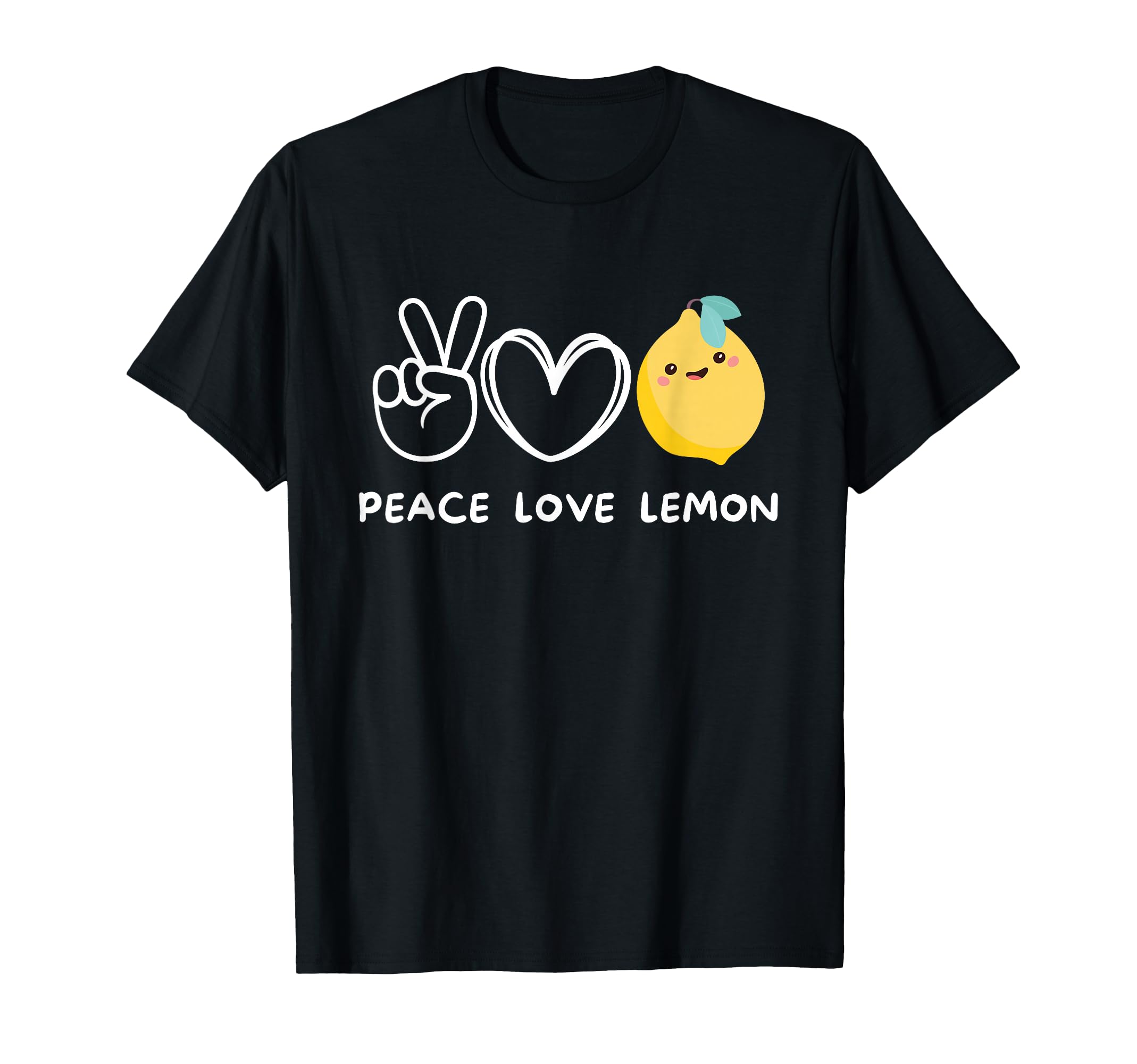 Peace Love Lemon Lemon Lover Fruit Lover T-Shirt - Unique Graphic Unisex - T-Shirt, Sweatshirt, Hoodie