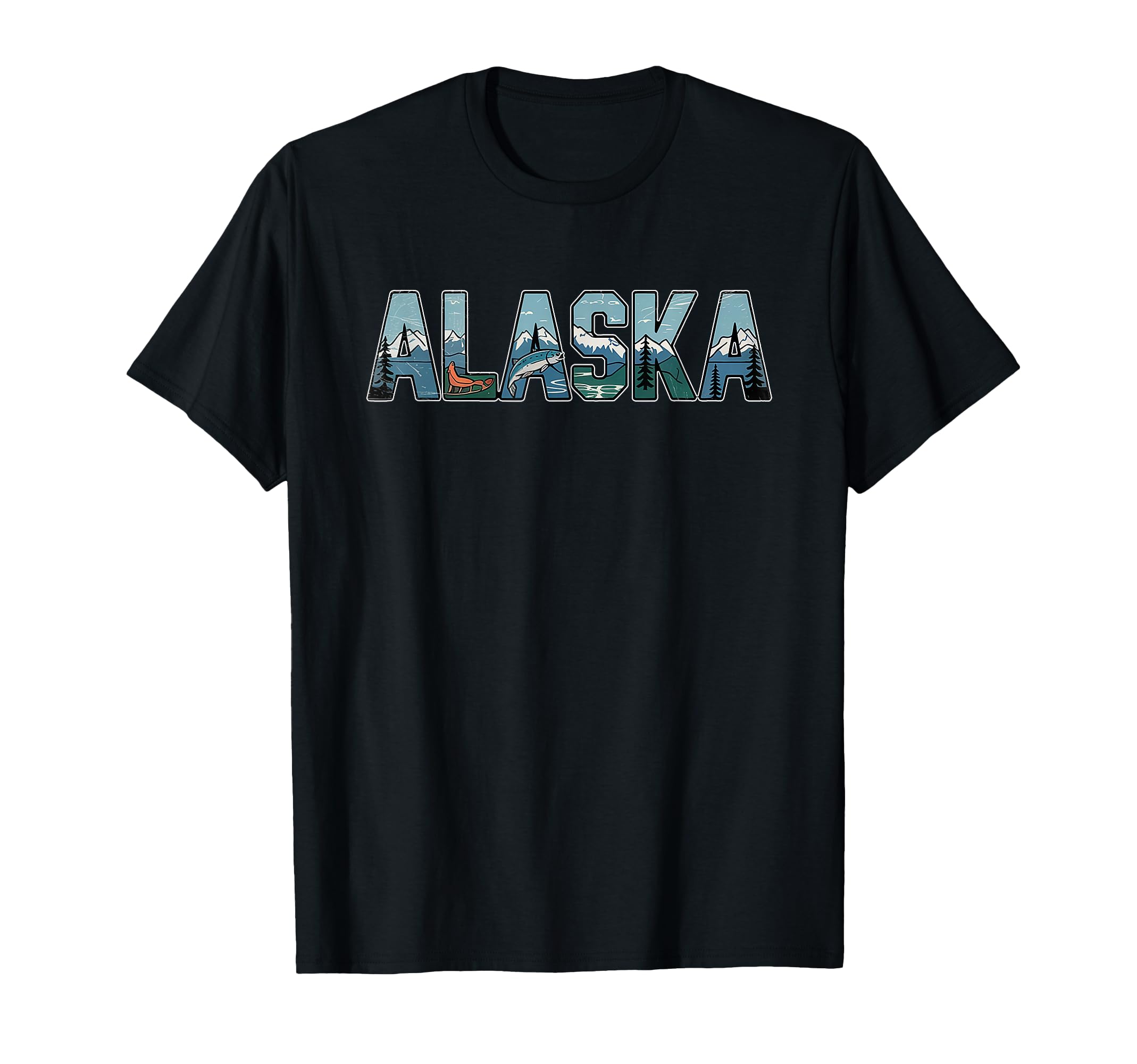 Alaska Travel Outdoors Mountain T-Shirt - Aesthetic Graphic for Adults - T-Shirt, Sweatshirt, Hoodie