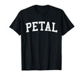 Petal Ms Distressed White Varsity T-Shirt - Graphic Print for Adults - T-Shirt, Sweatshirt, Hoodie