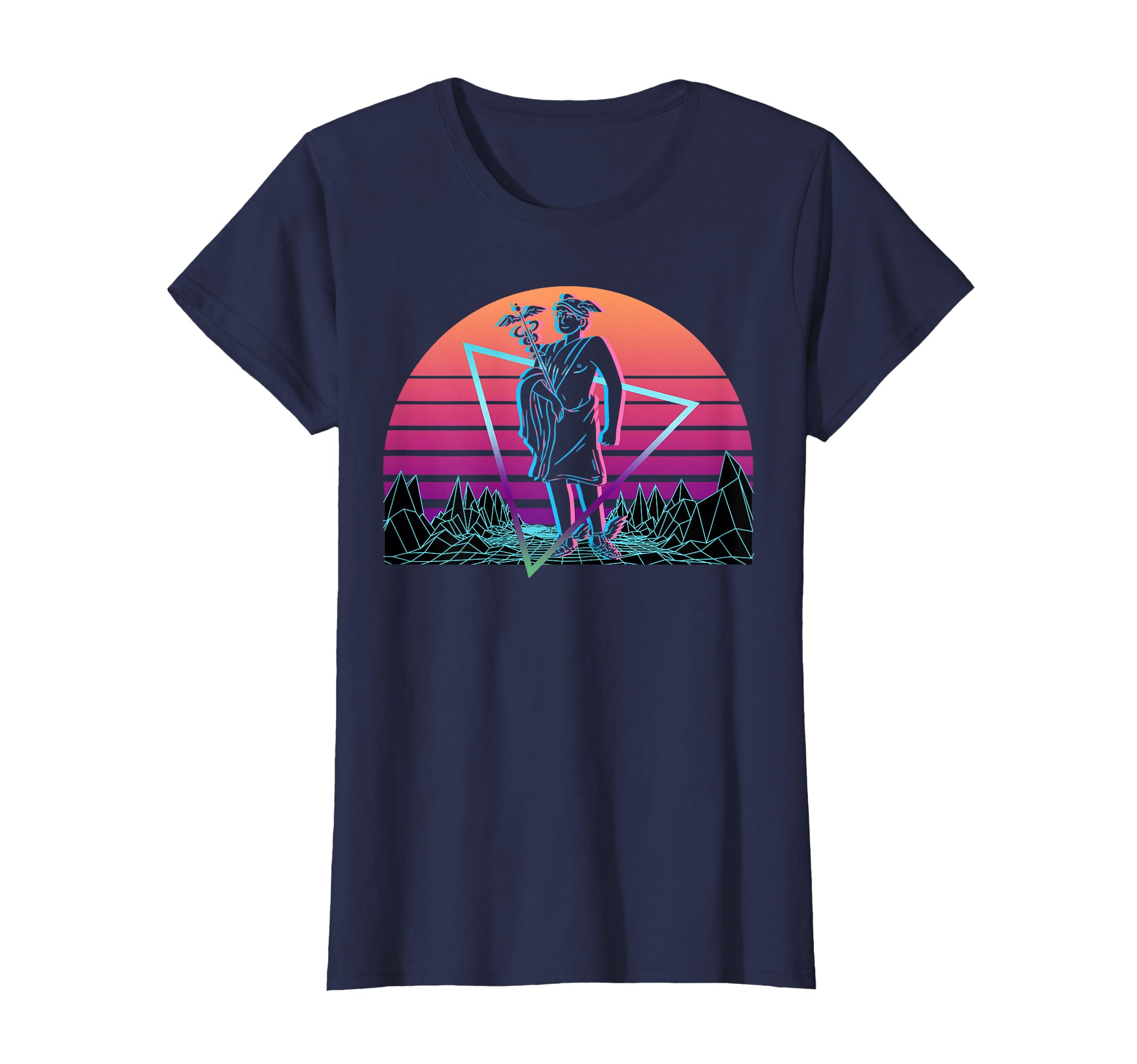 Hermes Greek God Speed Vaporwave T-Shirt - Custom Art Print Unisex - T-Shirt, Sweatshirt, Hoodie