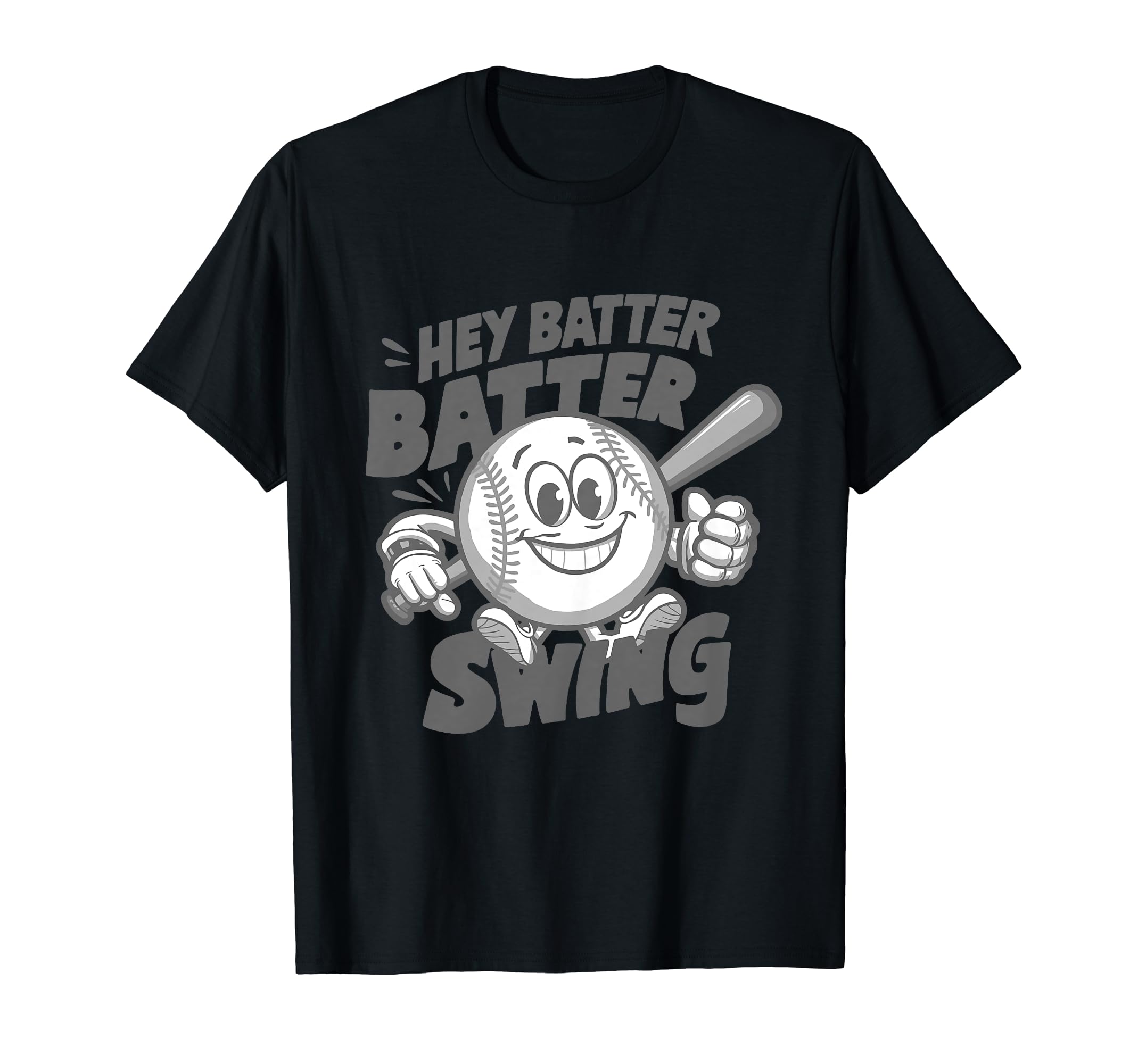 Hey Batter Batter Swing Baseball T-Shirt - Casual Everyday Wear Men Women - T-Shirt, Sweatshirt, Hoodie