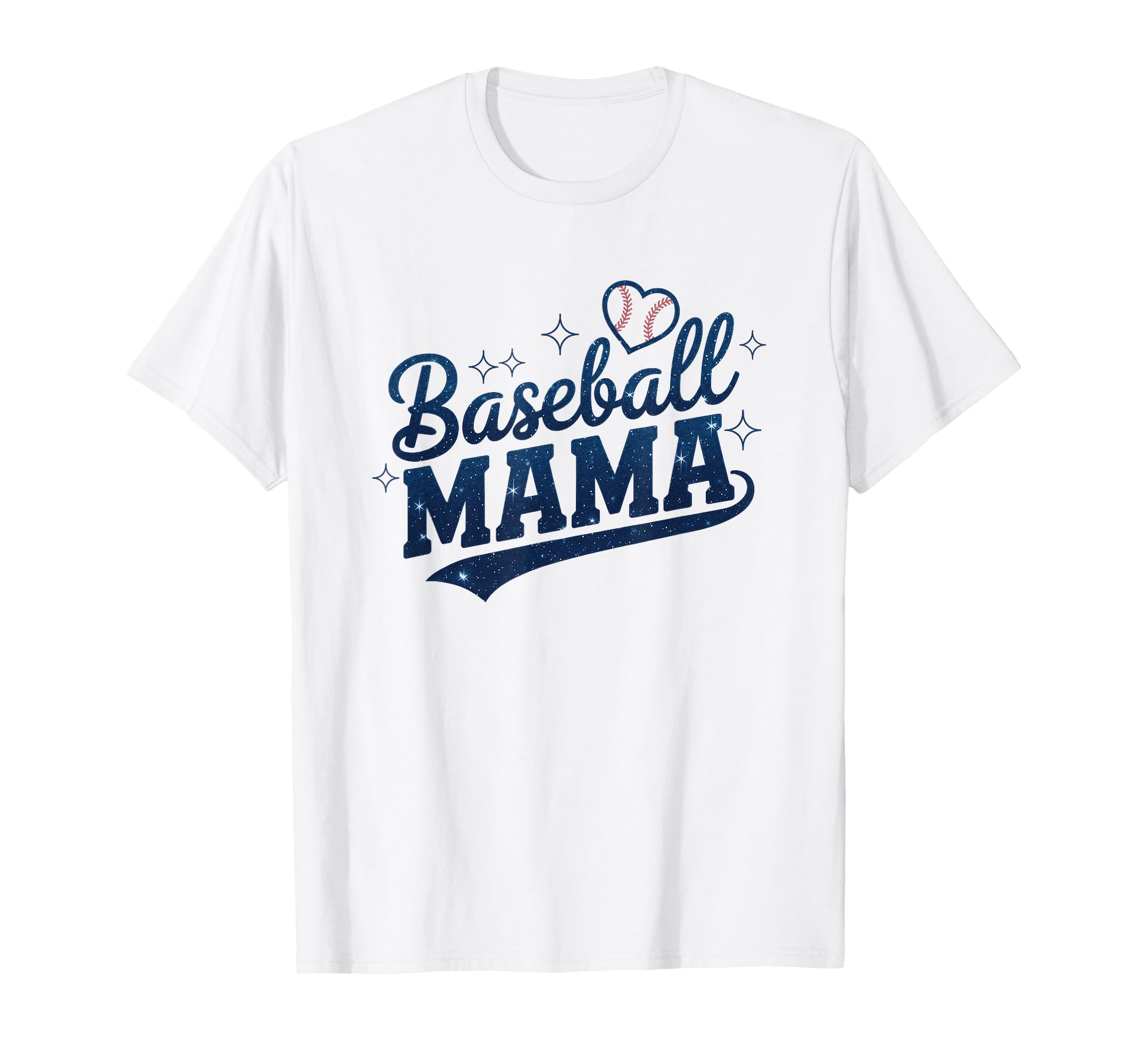 Baseball Mama Proud Baseball Mom Typography T-Shirt - Trendy Graphic Unisex - T-Shirt, Sweatshirt, Hoodie