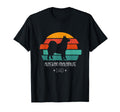 Alaskan Malamute Dad Sunset Silhouette T-Shirt - Trendy Graphic Men Women - T-Shirt, Sweatshirt, Hoodie