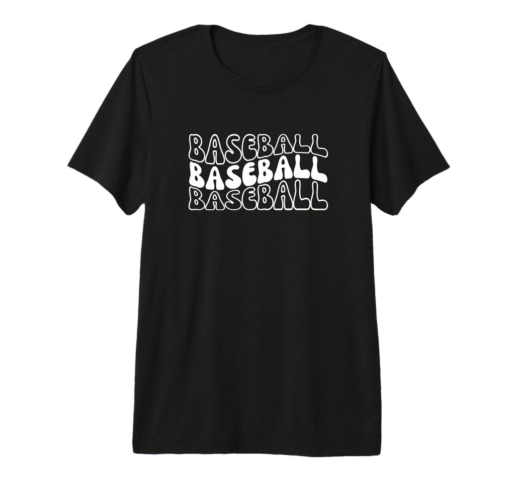 Baseball Mama Groovy Baseball Mom T-Shirt - Casual Everyday Wear Unisex - T-Shirt, Sweatshirt, Hoodie